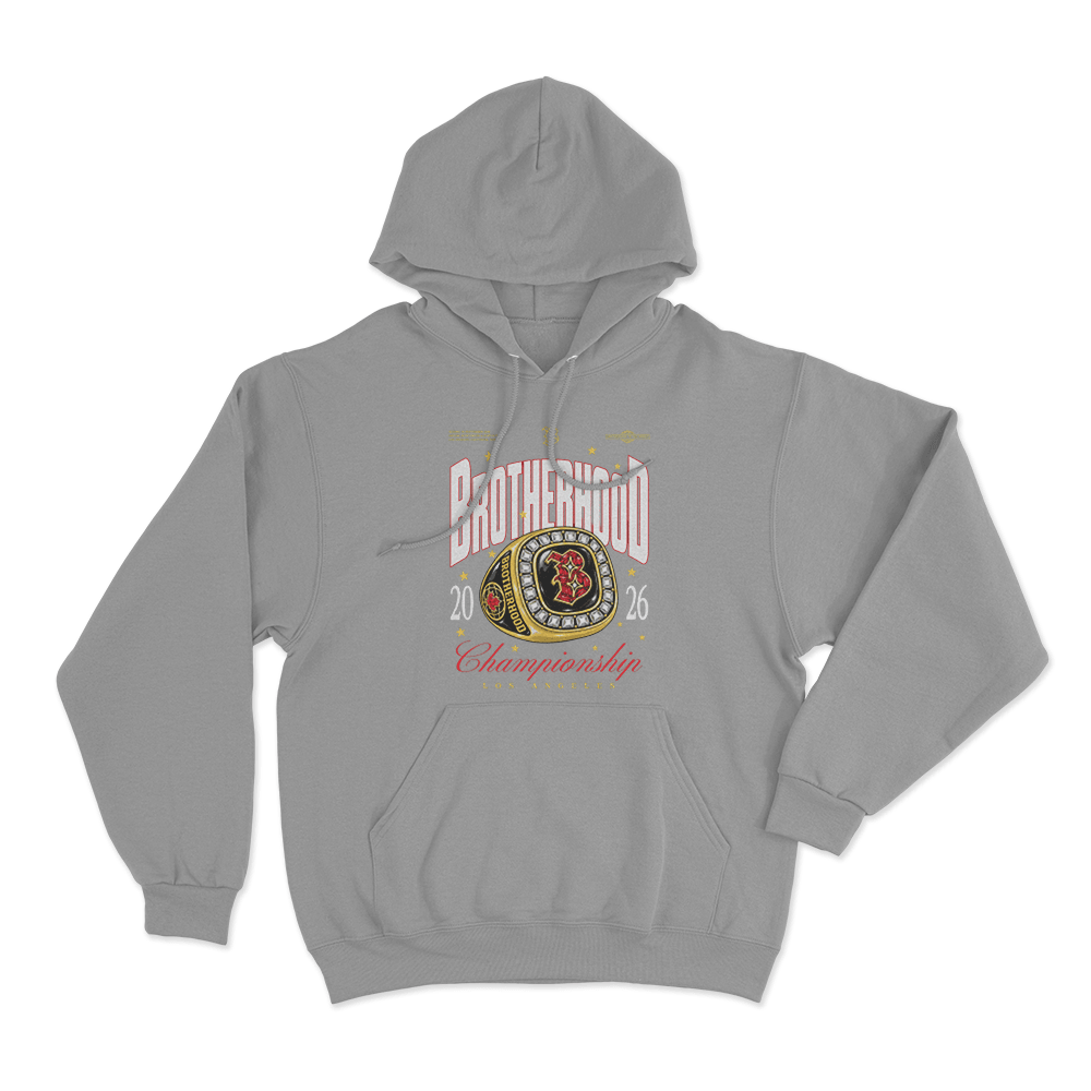 Brotherhood Championship Unisex Hoodie Grey Brotherhood Championship Unisex Hoodie Grey