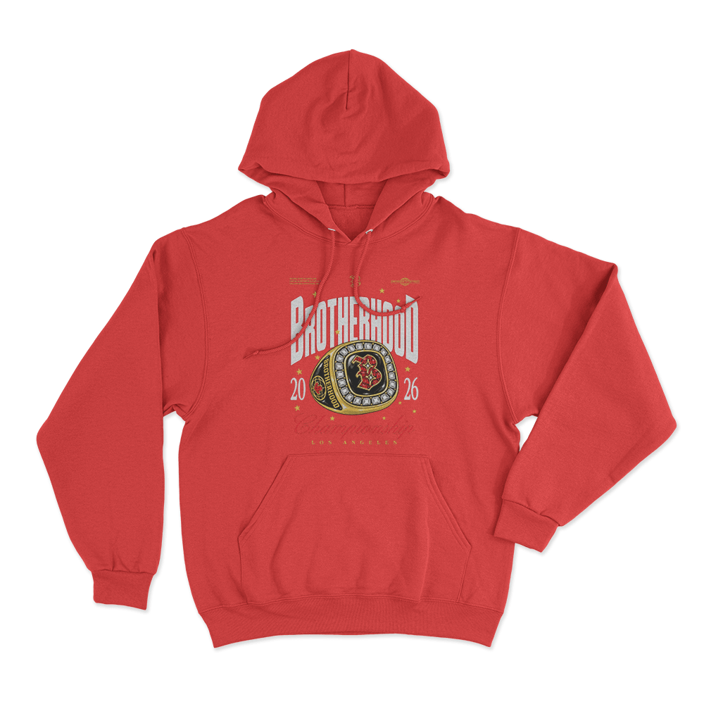 Brotherhood Championship Unisex Hoodie Red Brotherhood Championship Unisex Hoodie Red