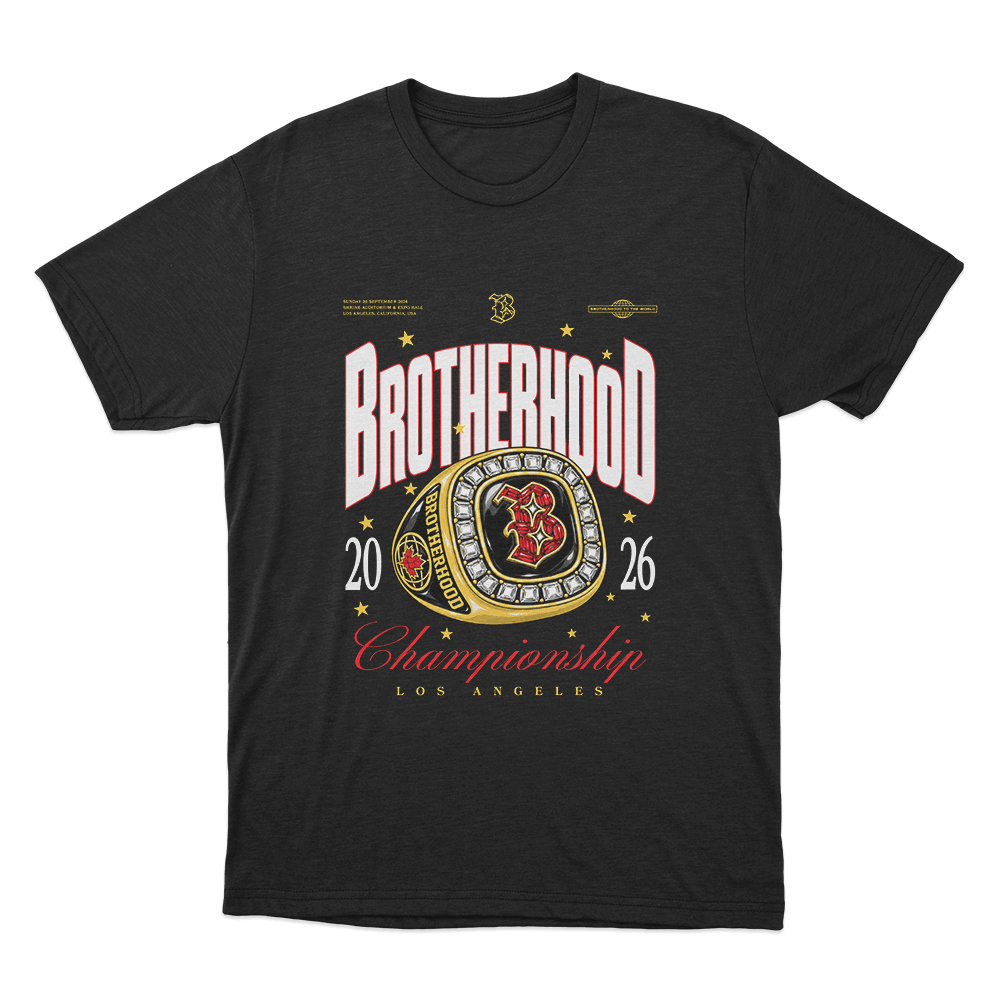 Brotherhood Championship Unisex T Shirt Black Brotherhood Championship Unisex T Shirt Black