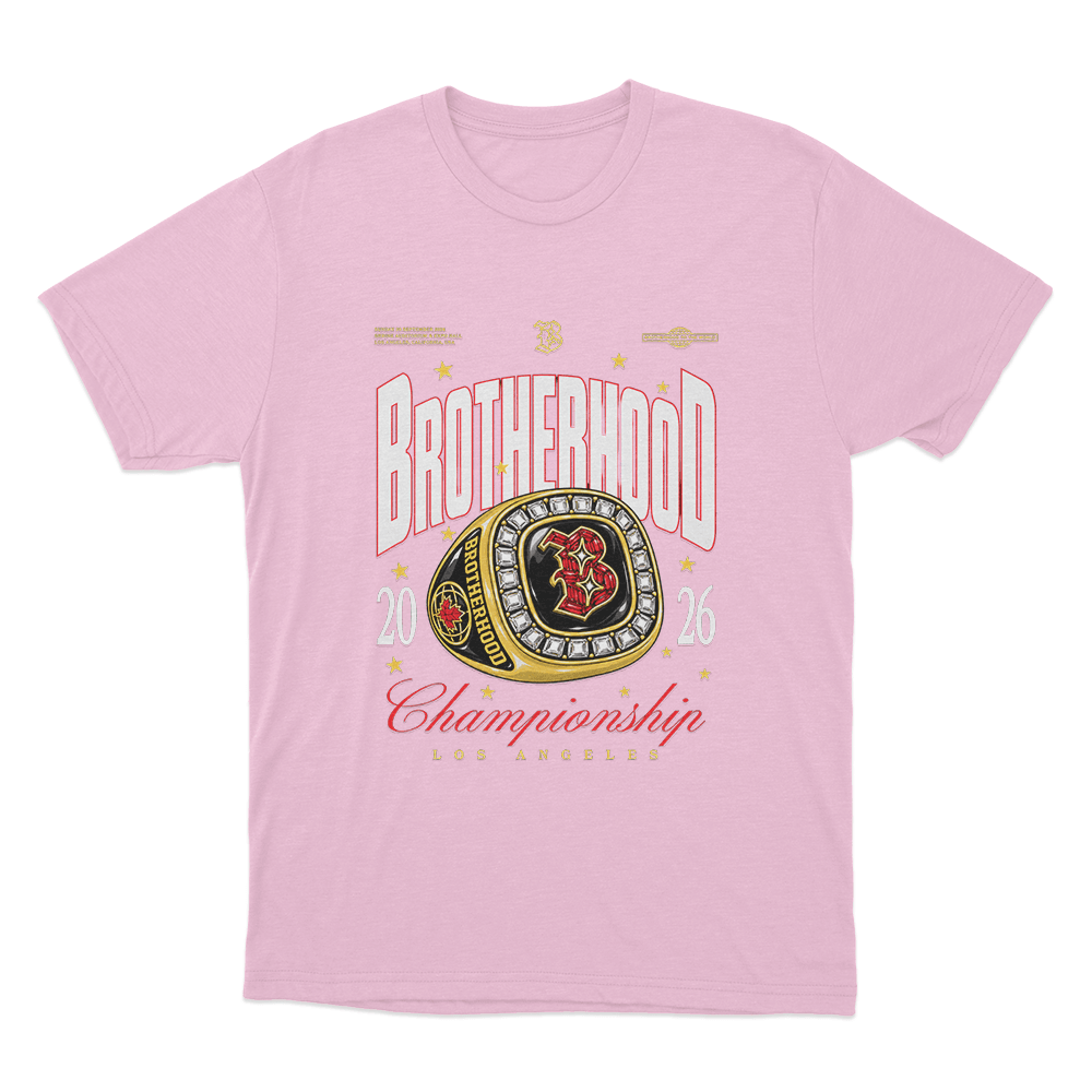 Brotherhood Championship Unisex T Shirt Pink Brotherhood Championship Unisex T Shirt Pink