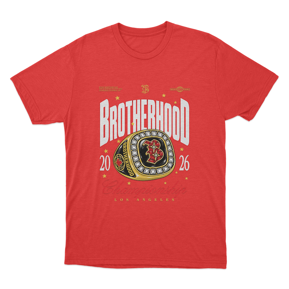 Brotherhood Championship Unisex T Shirt Red Brotherhood Championship Unisex T Shirt Red