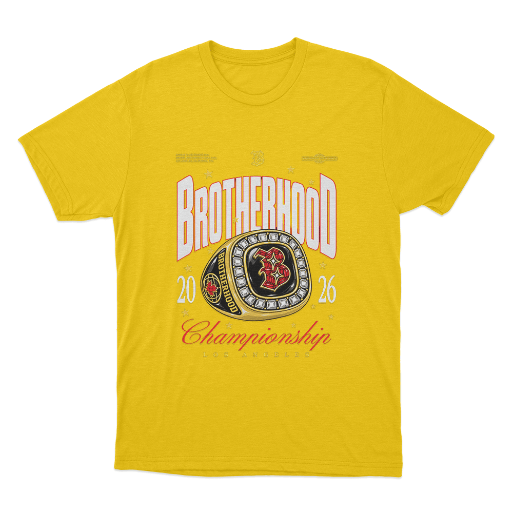 Brotherhood Championship Unisex T Shirt Yellow Brotherhood Championship Unisex T Shirt Yellow